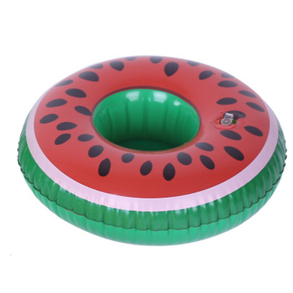 Watermelon Float Coasters Drink Cell Phone Holder Stand swimming pool Inflatable children swim float summer party toys
