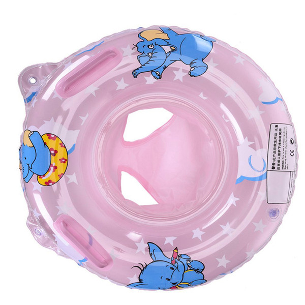 Baby Double Handle Safety Seat Float Swim Ring Inflatable Infant Kids Swimming Pool Rings Water Toys Swim Circle for Activity