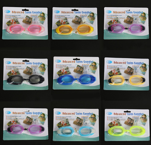 8 Color Anti-Fog Swim Goggles Kids Children Baby Boys Girls Adjustable Swimming Goggles Anti-fog Swim Glasses LC836