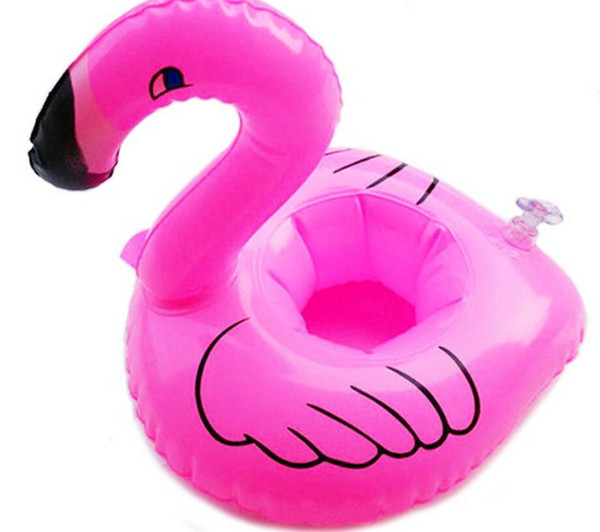 1000pcs Mini Flamingo Floating Inflatable Drink Can Cell Phone Holder Stand Pool Toys Event & Party Supplies DHL Free