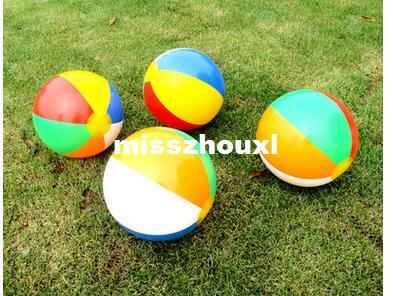 Beach Ball The New 6 Colour Striped Rainbow Beach Ball Outdoor Beach Ball Water Sports Balloon For Children 23cm