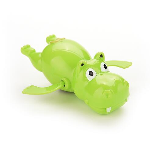 3pcs/lot Lovely Child Baby Kid Hippo Swimming Toys Plastic Wind Up River Horse Bath Toys Educational Toys