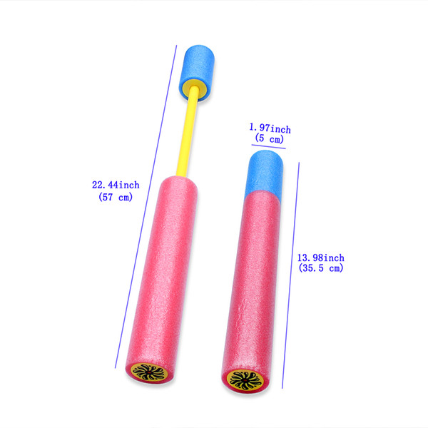 4Pcs/set Colorful Children'S Water Gun Series Smoked Pull Type EVA Foam Drawn Water Gun Pump Toy