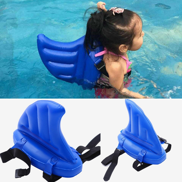 5pcs Summer Kid's Toy Learning To Swim Atifact Shark Fins Copycat Inflatable Upset Children floats swimming rings