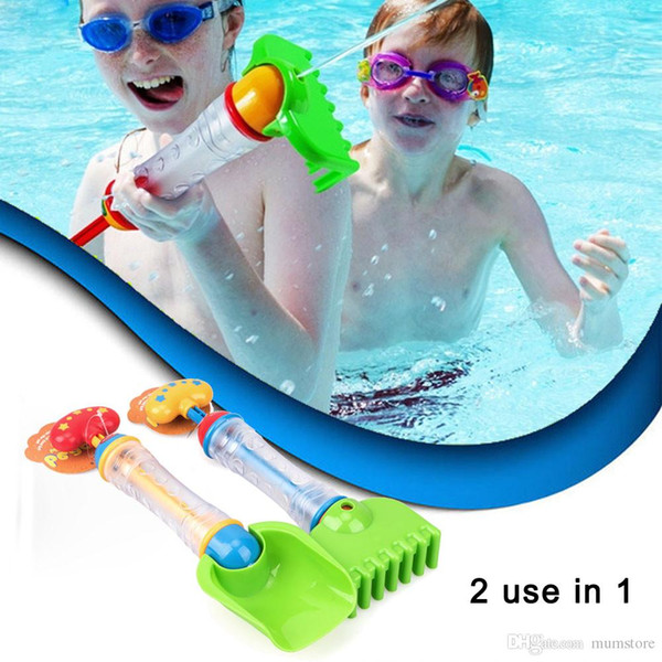 New Summe Children Water Gun Beach Tools Toys Kids Children Gifts Beach Water Jet And Sand Shovels Splashing 2 In 1 Toys