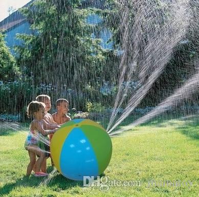 30inch Summer Inflatable Water Spray Balloon Outdoors Play In The Water Beach Sprinklers Ball water fun for children