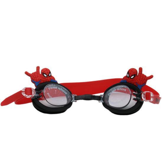 Waterproof Swimming Glasses Children Kids Boys Girls Spider DH Prevent Mist Cartoon Silicone Swimming Goggles Candy Color Swim Eyewear
