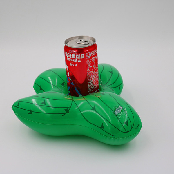 2019 New Flamingo Football Cactus Friendly PVC Inflatable Drinks Cup Holder Pool Parties Floats Coasters Toy Flotation Devices