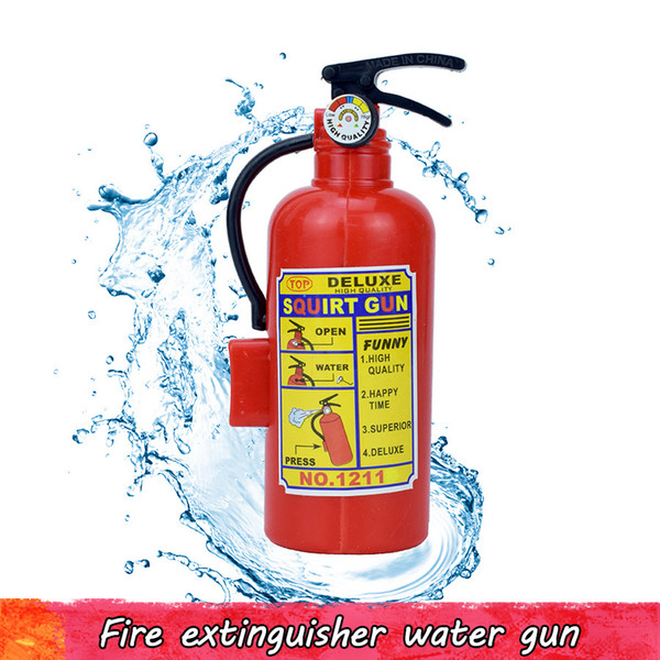 1 Pcs Fire Extinguisher Water Gun Toy Home Children's Plastic Toys Novelty Mini Fire Extinguisher Spray Style Trick Toys for Outdoor Game