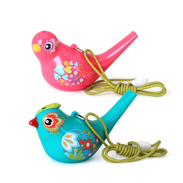 Funny Bath Toy!!!1 PC Creative Simulation Birdcall Add Water Whistle Children Baby Swim Toys Random Delivery