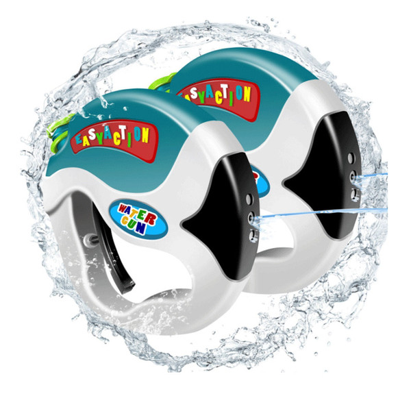 Toddler Water Gun Space Style Toys Pulled by 4 Fingers Easy Pull Trigger Designed for 2-7 years old kids SET of 2PCS