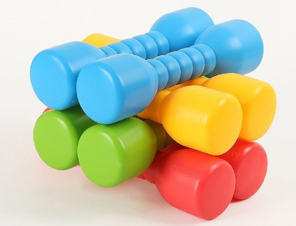 sport toy dumbbell Toy sports Children plastic toys dumbbell sport game fitness dancing tool indoor training