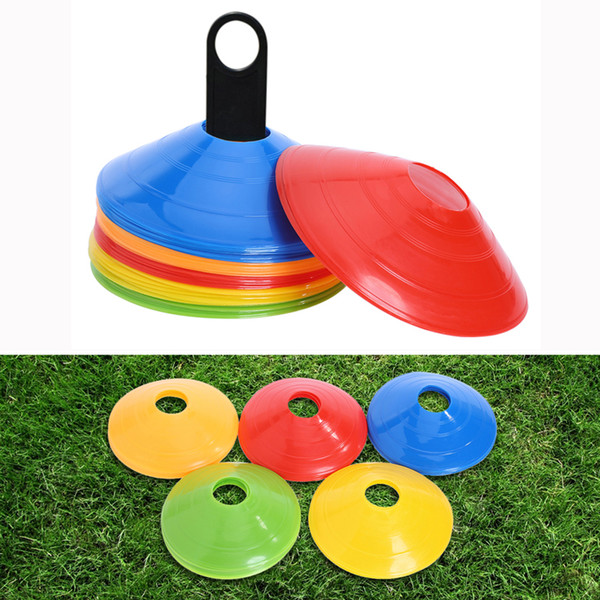 Soft Disc Football Training Sign Dish Pressure Resistant Cones Marker Discs Marker Bucket PE Sports Accessories 5*20CM Sport Toys