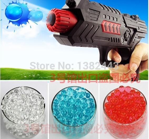 HOT 2015 free shipping Water bombs soft crystal water paintball bullet gun toy bibulous water Guns accessories 7 Colors 10000pcs