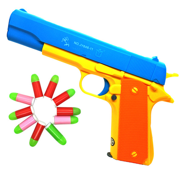 M1911 Colt45 Prop Pistol Costume Toy Rifle Gun Working Slide Shoot Bullets