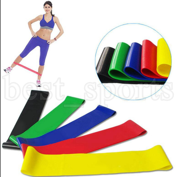 5PCS Set Resistance Band fitness 5 Levels Latex Gym Strength Training Rubber Fitness Equipment Sports yoga belt Training Band KKA5225
