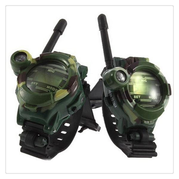 Outdoor Watches Children Parent Watches ChildrenToy Walkie Talkie Outdoor Intercom Two Way Radio Camouflage Watches Free Shipping