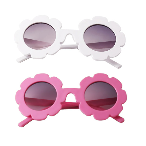 2 pieces Child Kids Boy Girl UV400 Outdoor Sunglasses Baby Flower Shades Goggles Glasses