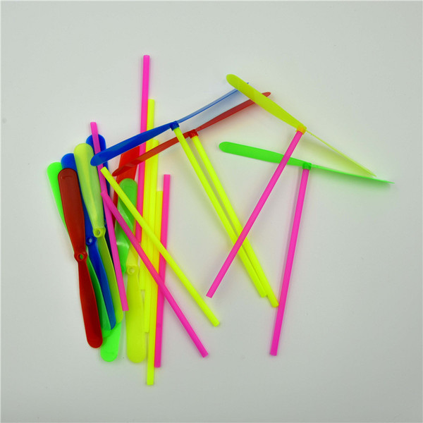 100 pieces Plastic Dragonfly Assortment Mini Whirl A Copter Helicopter Gift Toys Birthday party toys Pinata Fillers for Kids