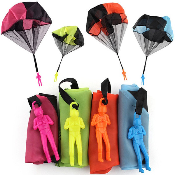 Hand Throwing Kids Mini Play Parachute Toy Soldier Outdoor Sports Children\'s Educational Toys opp packing 