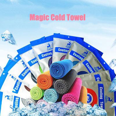 Cool Towel Front Back Dual Layers 10 Colors 99*30cm Well Packaged Instant Cooling Towel Running Biking Travel Camping Surpply