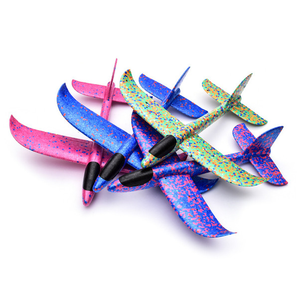 Aircraft children's toy hand throwing glider Outdoor square hand throwing model resistant falling sliding aircraft model 2087