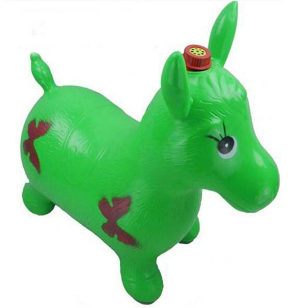 Horse Hopper Inflatable Jumping Horse Thickening Space Hopper Ride on Bouncy Animal Sports Toy Outdoor Fun Toy