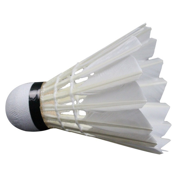 Hot Wholesale 12pcs/lot Badminton Shuttlecocks Goose Feather Shuttlecock Badminton Balls Outdoor Sports Badminton Accessories