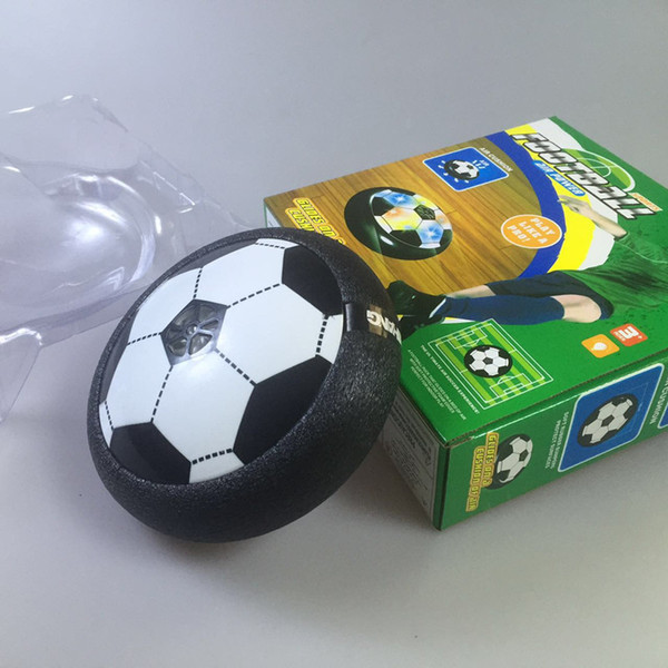 Kids LED Air Power Soccer Football Boys Girls Sport Children Toys Training Football Indoor Outdoor Disk Hover Ball Game with Foam Bumpers