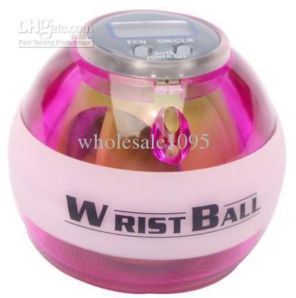 Mix Color LCD Counter Led Lights Power Ball With Retail Package,Wrist Ball,Powerball