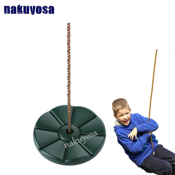 Indoor Outdoor Kids Baby Playground Hanging PVC Garden Swing Set Children Rotating Play Tree Daisy Rope Disco Swing Seat high qu