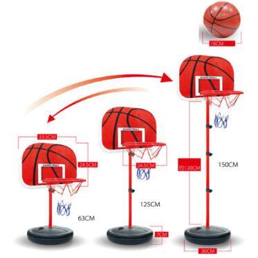 Children Basketball Stand 150CM Kids Outdoor Adjustable Basketball Toy Playset Kids Indoor Outdoor Basketball Toy Party Favor CCA9731 6pcs