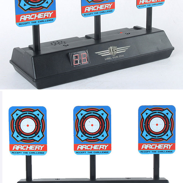 Electric Shooting Practice Return Toy Hydrogel Impact Marbles Boy Children Outdoor Training Toys Electric Scoring Return Target