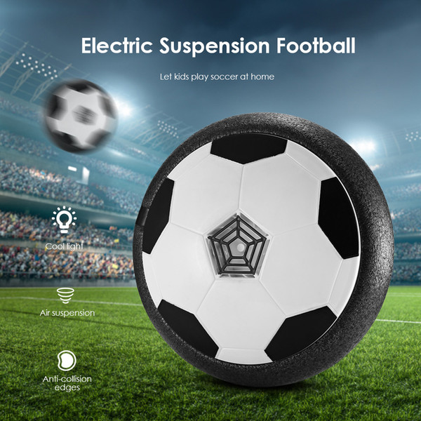 Electric Suspension Football with Colorful Light Music Leisure Sport Toy Floatin Outdoor Soccer Disk Games Bright Light Electric VB
