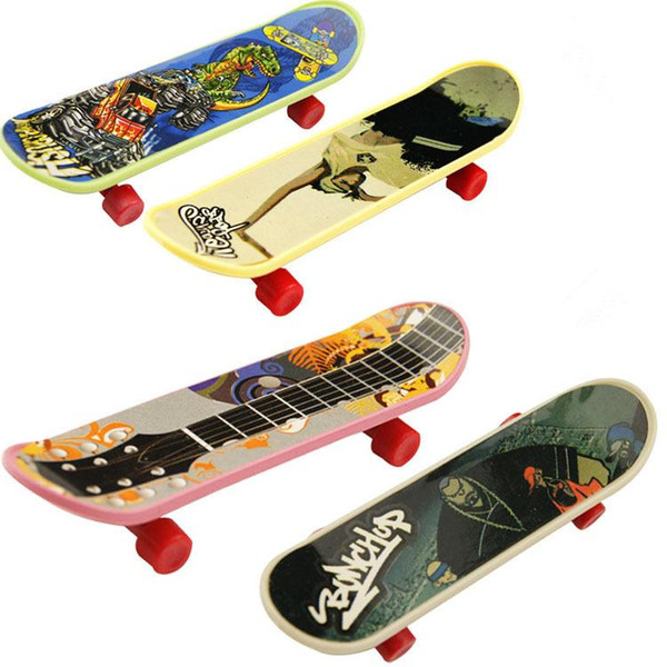 Creative Funny Toys Finger SkateBoard Toys Finger Skateboard Patterns Professional Kid's Toys 4 Pc /lot