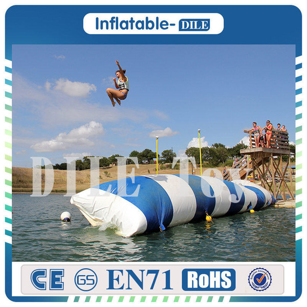 Free Shipping Door To Door 7*3m 0.9mm PVC Inflatable Water Blob Catapult Packs Bouncing Pillow Jumping Pillow Water Bag