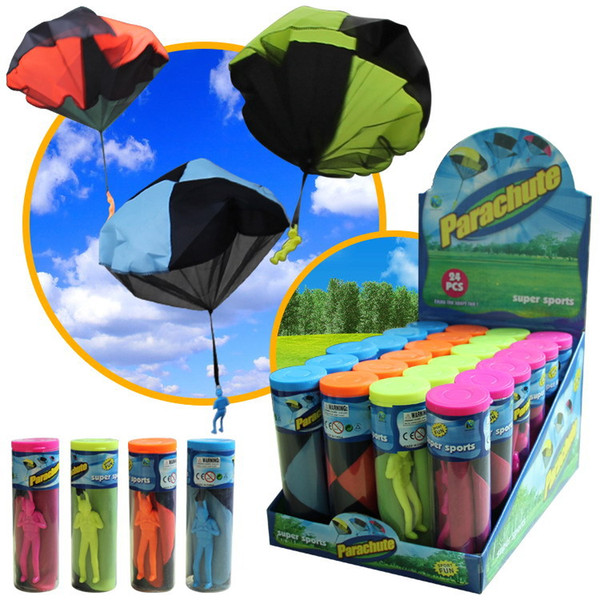 New Hand Throwing Kids Soldier parachute Mini Play Parachute Toy Soldier Outdoor Sports Children Educational Toys Outdoor Toys