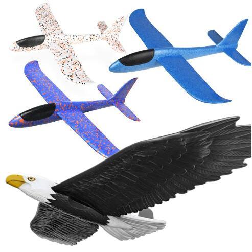 Hand Launch Throwing Glider Aircraft Inertial Foam Glider Shark Eagle Fly Dragon Model Outdoor Sports Flying Toy For Kids Gift