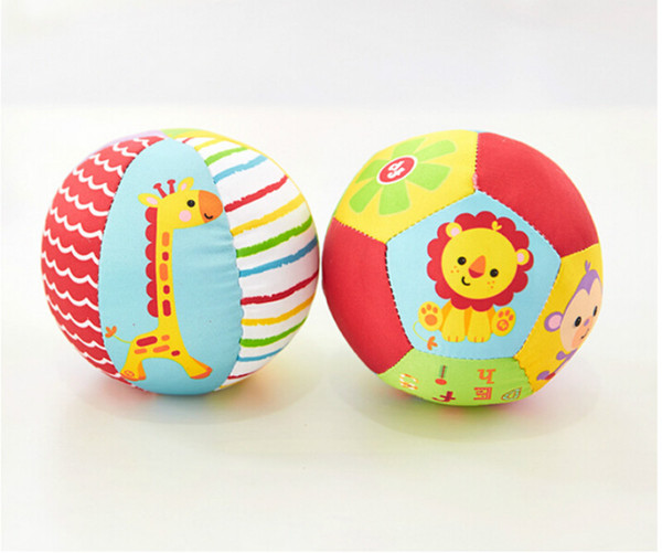 1pcs Baby Toys Animal Ball Soft Stuffed Toy Balls Baby Rattles Infant Babies Body Building Ball Kids Education Toy