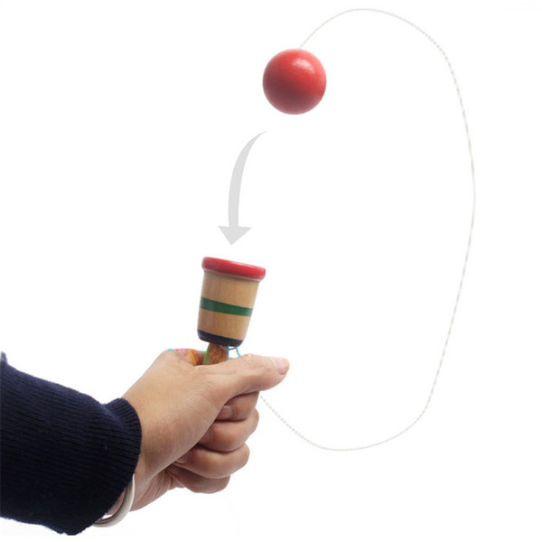 Kendama Educational Coordination Game Sword Ball Skills Wooden Skill Toy Kids Cup Of Hand-eye Coordination Exercise Ball Game Toy
