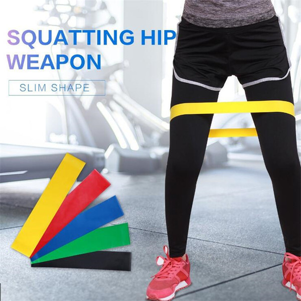 Yoga Resistance Band 5 pieces/lot Fitness Strength Training Resistance Band Fitness Equipment Sports Yoga Belt Toys LA754