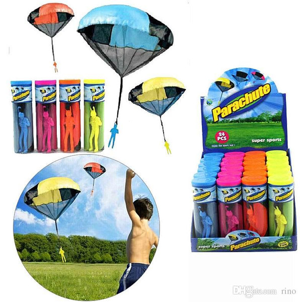 DHL Free Shipping Parachute with Figure Soldier Flying Toys for Kids Children Outdoor Sport Play Toys