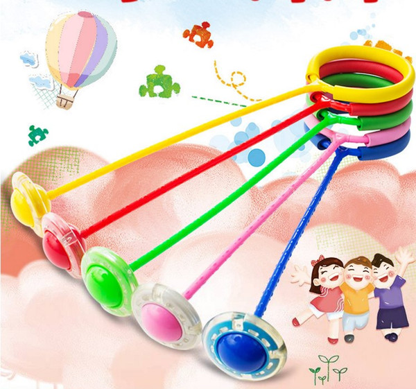 Luminous LED Kids Bouncing Ball Fitness Flash Jump Ball Ankle Jumping Ball Toy
