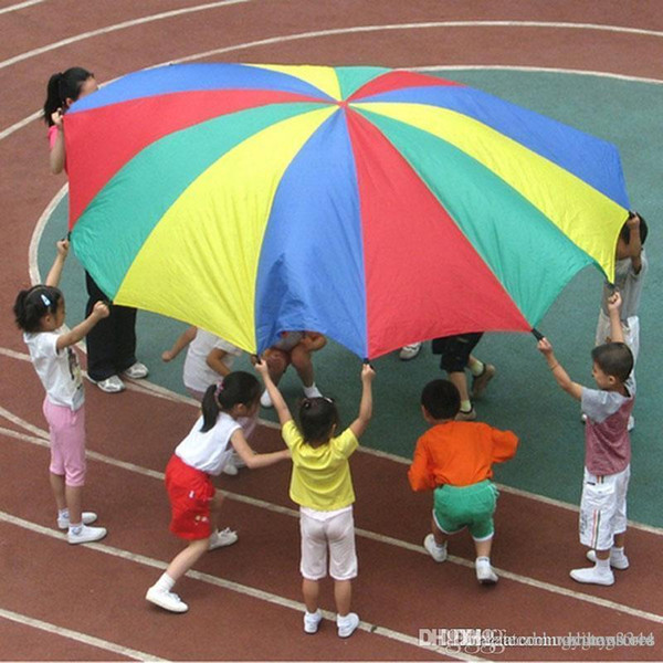 Wholesale-Big Size 3.6M Toys Sport Game Children Outdoor Parachute Kids Games Rainbow Umbrella Parachute Toy for Sport Development