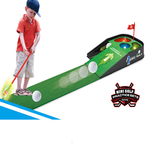 Indoor and outdoor recreation and entertainment toilet mini golf puzzle entertainment interactive golf practice set toy