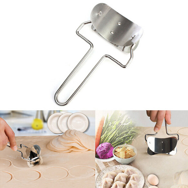 1Pc Stainless Steel Dumpling Wrapper Cutter Tool Dumpling Maker Training Tool Adult Kids Educational Toys For Children Baby Toy
