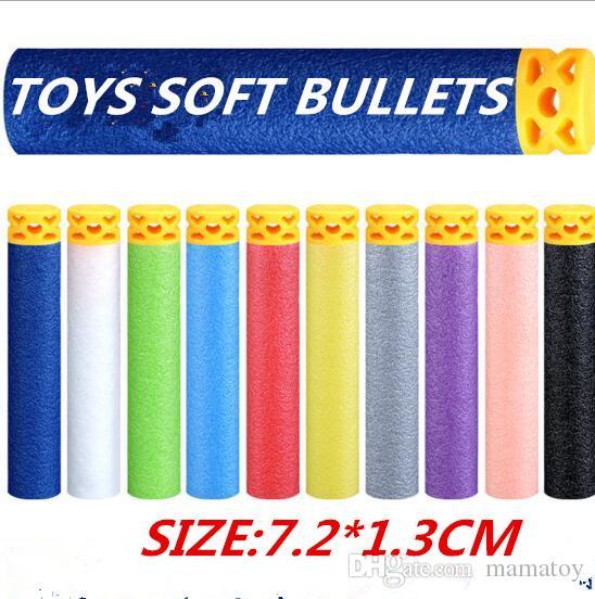 NEW Hollow Toy Soft Bullets Head Safety EVA Hollow Foam Bullets Soft Bomb General 7.2cm Soft Bomb