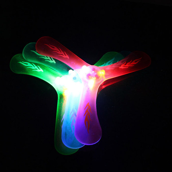 Wholesale-Free shipping Boomerang play with dog with LED outdoor fun sports Luminous Outdoor flying Toys Flying Disk frisbee flying saucer