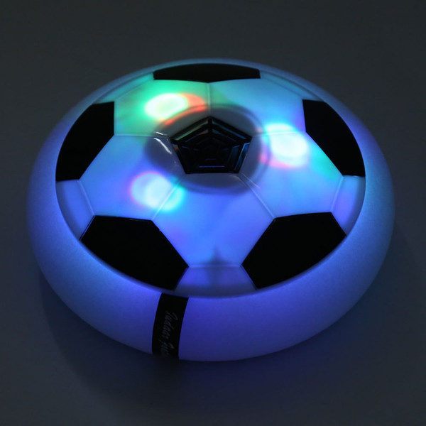 Hot Funny LED Light Flashing Ball Toys Air Power Soccer Disc Gliding Floating Football Game Indoor Toy Kids Chidren Gift Toys