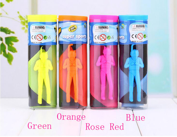 Mini Kids Parachute Hand Throwing Parachute Toy Play Outdoor Games Children Educational Parachute With Figure Soldier Child Fun
